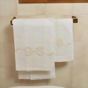 Luxury Coppia asciugamani fiocco in chiaro - immagine 2