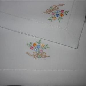 Sheets wheelchair hand embroidered lenzuolino carrozzina 16 - image 4