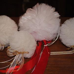 Corsi per paralumi Pon Pon di tulle - thumb 1