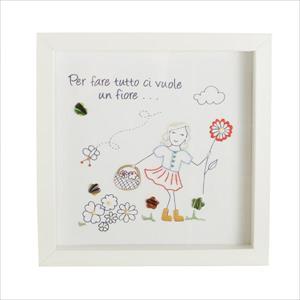 Idee regalo QUADRETTO ´´CI VUOLE UN FIORE´´ - immagine 2