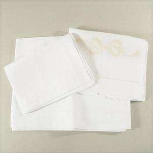  Coppia asciugamani da ricamare bianco - immagine 2