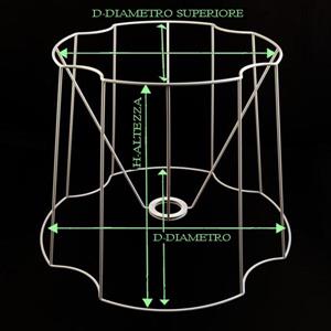 Lampshade Frame Telaio cono a 8 facce - thumb 2