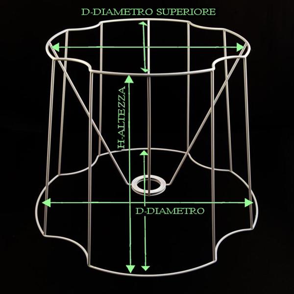 Lampshade Frame Telaio cono a 8 facce - immagine 2