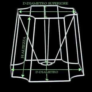 Lampshade Frame Telaio Quadrato con angoli concavi - thumb 2