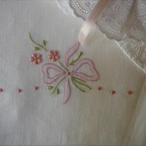 Sheets wheelchair hand embroidered Lenzuolo Carrozina 9 - image 3